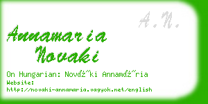 annamaria novaki business card